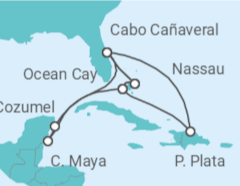 Itinerario del Crucero Bahamas, México, Estados Unidos - MSC Cruceros