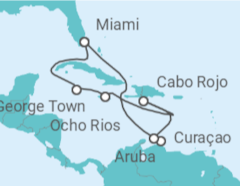 Itinerario del Crucero Curaçao, Aruba, Jamaica, Islas Caimán - MSC Cruceros