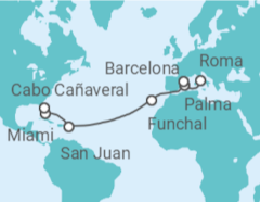 Itinerario del Crucero Desde Roma a Orlando - MSC Cruceros