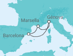Itinerario del Crucero España, Francia - MSC Cruceros