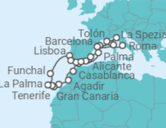 Itinerario del Crucero Islas Canarias - Oceania Cruises