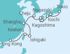 Itinerario del Crucero Encantamiento del Lejano Oriente - Oceania Cruises