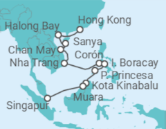 Itinerario del Crucero Leyendas de Jade - Oceania Cruises