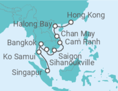 Itinerario del Crucero Penínsulas Doradas - Oceania Cruises