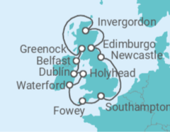 Itinerario del Crucero Reino Unido, Irlanda - Oceania Cruises