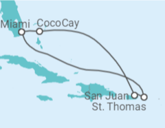 Itinerario del Crucero Puerto Rico, Islas Vírgenes - EEUU - Royal Caribbean