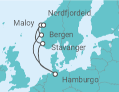 Itinerario del Crucero Fiordos Noruegos - Con vuelos - MSC Cruceros