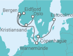 Itinerario del Crucero Dinamarca y Fiordos Noruegos - MSC Cruceros