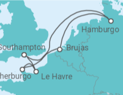 Itinerario del Crucero Alemania, Bélgica, Francia - MSC Cruceros