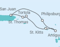 Itinerario del Crucero Elegancia antigua e Islas soleadas - Virgin Voyages