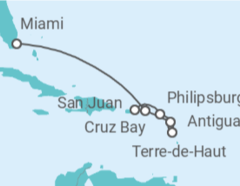 Itinerario del Crucero Un viaje de aventuras caribeñas y armonías tropicales - Explora Journeys