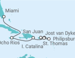 Itinerario del Crucero Un viaje de festividades tropicales e imponente belleza isleña - Explora Journeys