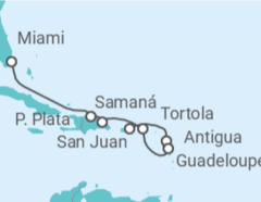 Itinerario del Crucero Un viaje de festividades espectaculares y maravillas caribeñas - Explora Journeys