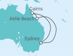 Itinerario del Crucero Australia - Royal Caribbean