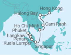 Itinerario del Crucero Tailandia, Malasia, Vietnam - Princess Cruises