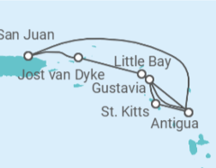 Itinerario del Crucero Guadalupe, Antigua Y Barbuda - Silversea