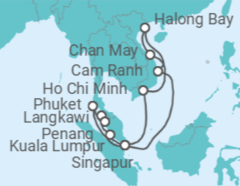 Itinerario del Crucero Malasia, Tailandia, Vietnam - Princess Cruises