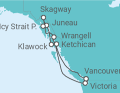 Itinerario del Crucero Alaska - Azamara