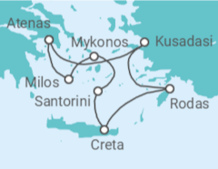 Itinerario del Crucero Grecia idílica 2027 - Celestyal Cruises