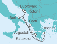 Itinerario del Crucero Grecia, Italia y Croacia sublimes 2027 - Celestyal Cruises