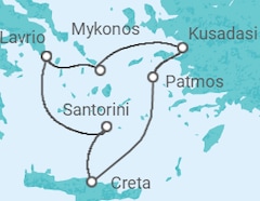 Itinerario del Crucero Grecia - Celestyal Cruises