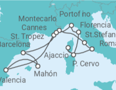 Itinerario del Crucero Un Viaje ampliado por paisajes rocosos, culturas diversas y ciudades fascinantes - Explora Journeys