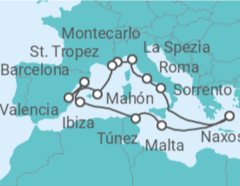 Itinerario del Crucero Un viaje ampliado bañado por el sol y repleto de maravillas atemporales - Explora Journeys