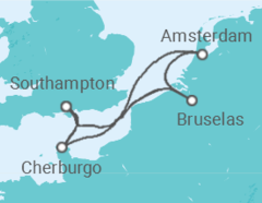 Itinerario del Crucero Bélgica, Holanda, Francia - Cunard