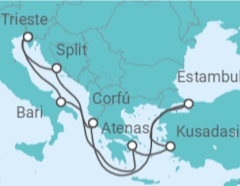 Itinerario del Crucero Ruta de Dioses y Sultanes - MSC Cruceros