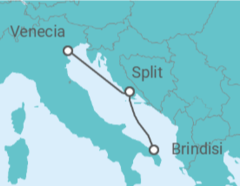 Itinerario del Crucero Croacia - MSC Cruceros