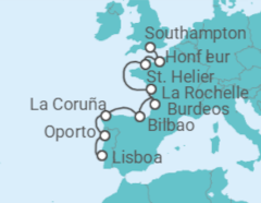 Itinerario del Crucero La experiencia de la "Belle Époque" - Regent Seven Seas