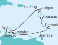 Itinerario del Crucero Estancia de amor - Regent Seven Seas