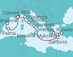 Itinerario del Crucero Horizontes azules - Regent Seven Seas
