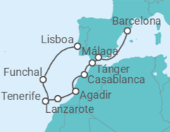 Itinerario del Crucero Islas Canarias - Regent Seven Seas