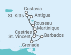 Itinerario del Crucero Tesoros intactos - Regent Seven Seas