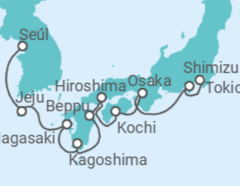 Itinerario del Crucero Sakura y Samurai - Regent Seven Seas