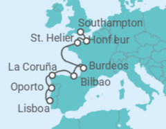 Itinerario del Crucero Ciudades de vinos - Regent Seven Seas