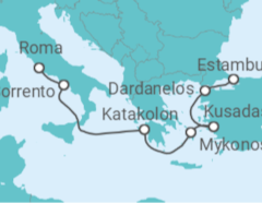 Itinerario del Crucero Turquía, Grecia, Italia - Cunard