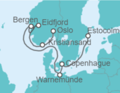 Itinerario del Crucero Dinamarca, Alemania, Noruega - MSC Cruceros