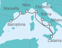 Itinerario del Crucero Italia, Francia - NCL Norwegian Cruise Line