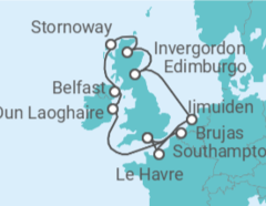 Itinerario del Crucero Islas Británicas: Inglaterra, Irlanda y Escocia - NCL Norwegian Cruise Line