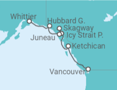 Itinerario del Crucero Alaska - NCL Norwegian Cruise Line