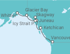 Itinerario del Crucero Alaska - NCL Norwegian Cruise Line
