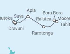 Itinerario del Crucero Desde Lautoka (Fiji) a Papeete (Polinesia Francesa) - NCL Norwegian Cruise Line