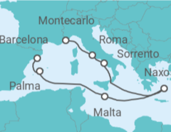 Itinerario del Crucero Un viaje de elegancia Mediterránea: desde las carreras de F1® hasta las costas más bellas - Explora Journeys