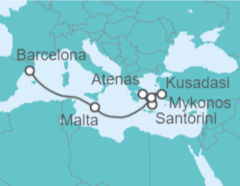 Itinerario del Crucero Grecia, Turquía, Malta - Celebrity Cruises