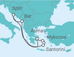 Itinerario del Crucero Croacia, Montenegro, Grecia - Celebrity Cruises