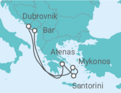 Itinerario del Crucero Montenegro, Croacia, Grecia - Celebrity Cruises