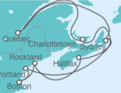 Itinerario del Crucero Canadá - Celebrity Cruises