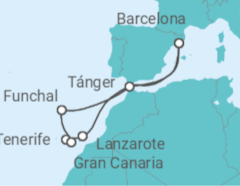 Itinerario del Crucero Islas Canarias - Celebrity Cruises